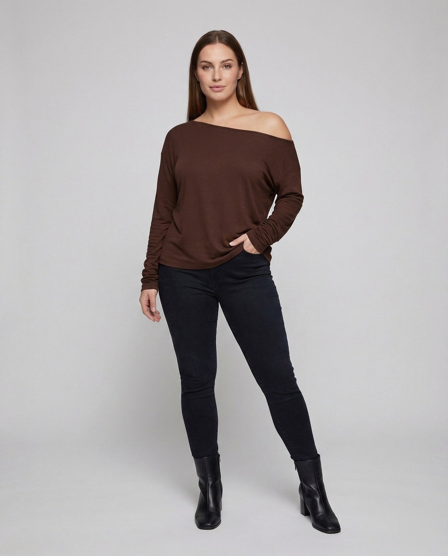 Damen Lagenlook- Asymmetrischer Ausschnitt - Norvielle