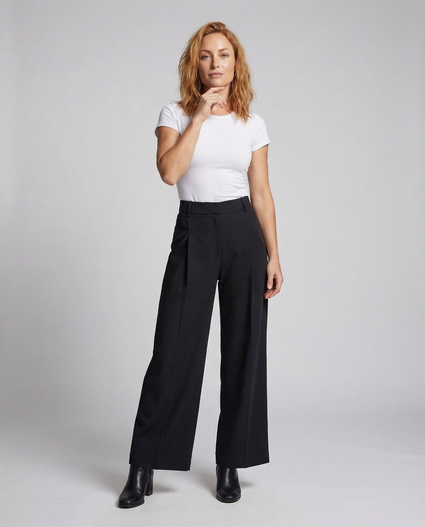 Damen Palazzo-Hose Drapiert Wickeloptik - Norvielle