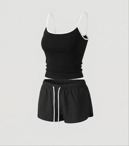 Damen Sommer Sportset 2-teilig Tanktop