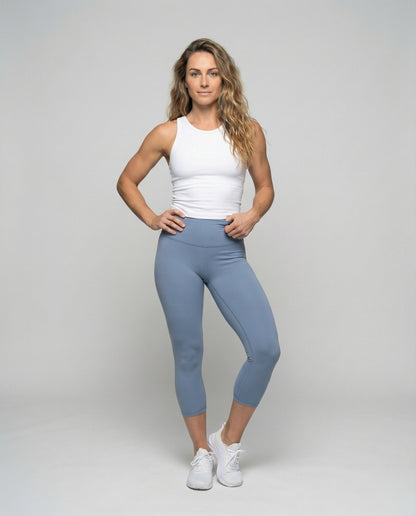 Damen Fitnessleggings Formender Stoff Schwarz - Norvielle