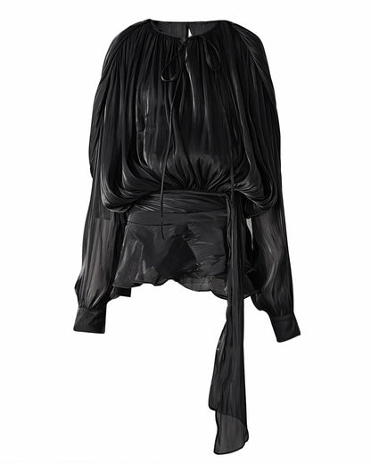 Norvielle Damen Minikleid Rüschen