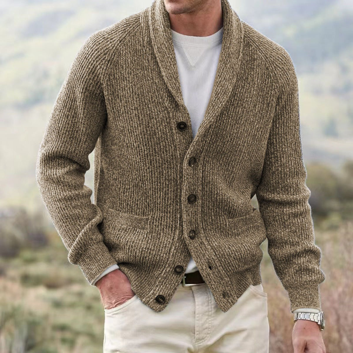 Winton Herren Cardigan Klassisch - Norvielle