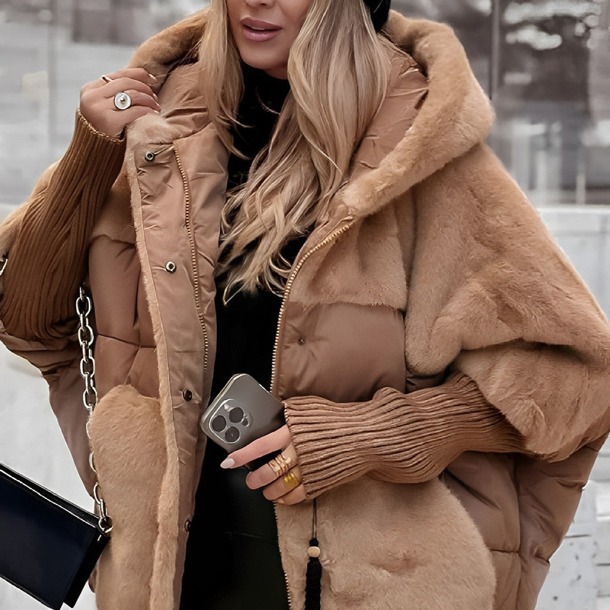 Damen Daunenjacke Warm Isoliert