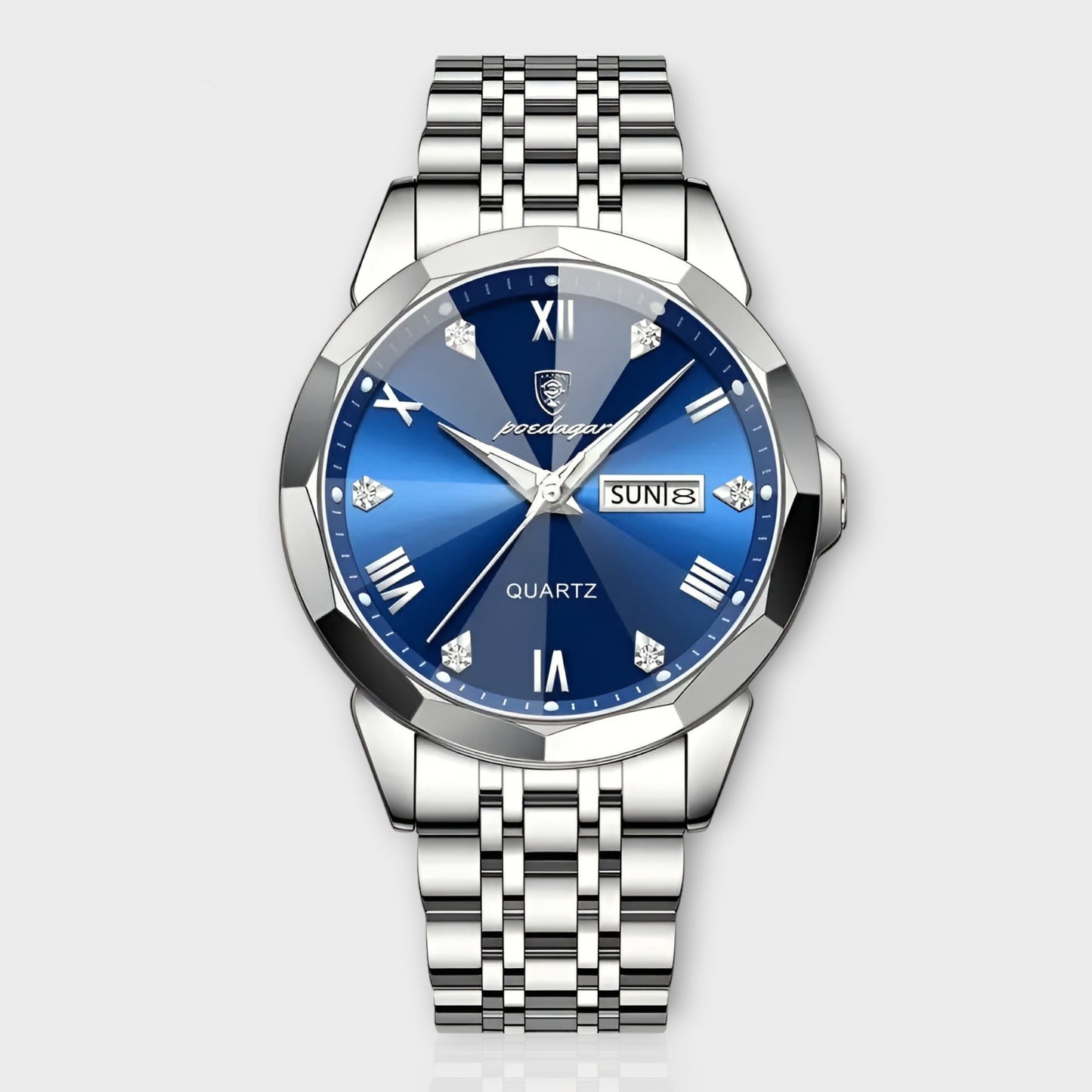 Herrenuhr Edelstahl Schwarz - Norvielle