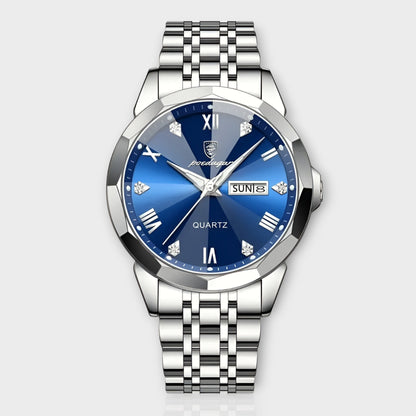 Herrenuhr Edelstahl Schwarz - Norvielle
