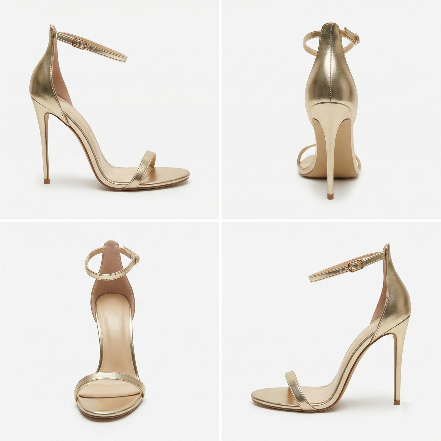 Norvielle Damen Stiletto Absatzsandalen Fischmundschnalle Hochhackig