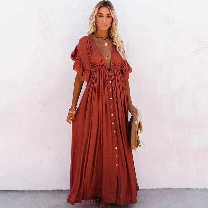 Norvielle Damen Strandkleid