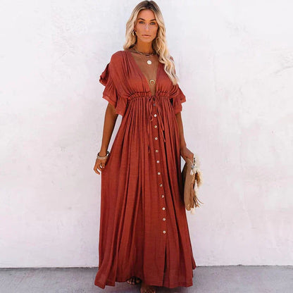 Norvielle Damen Strandkleid