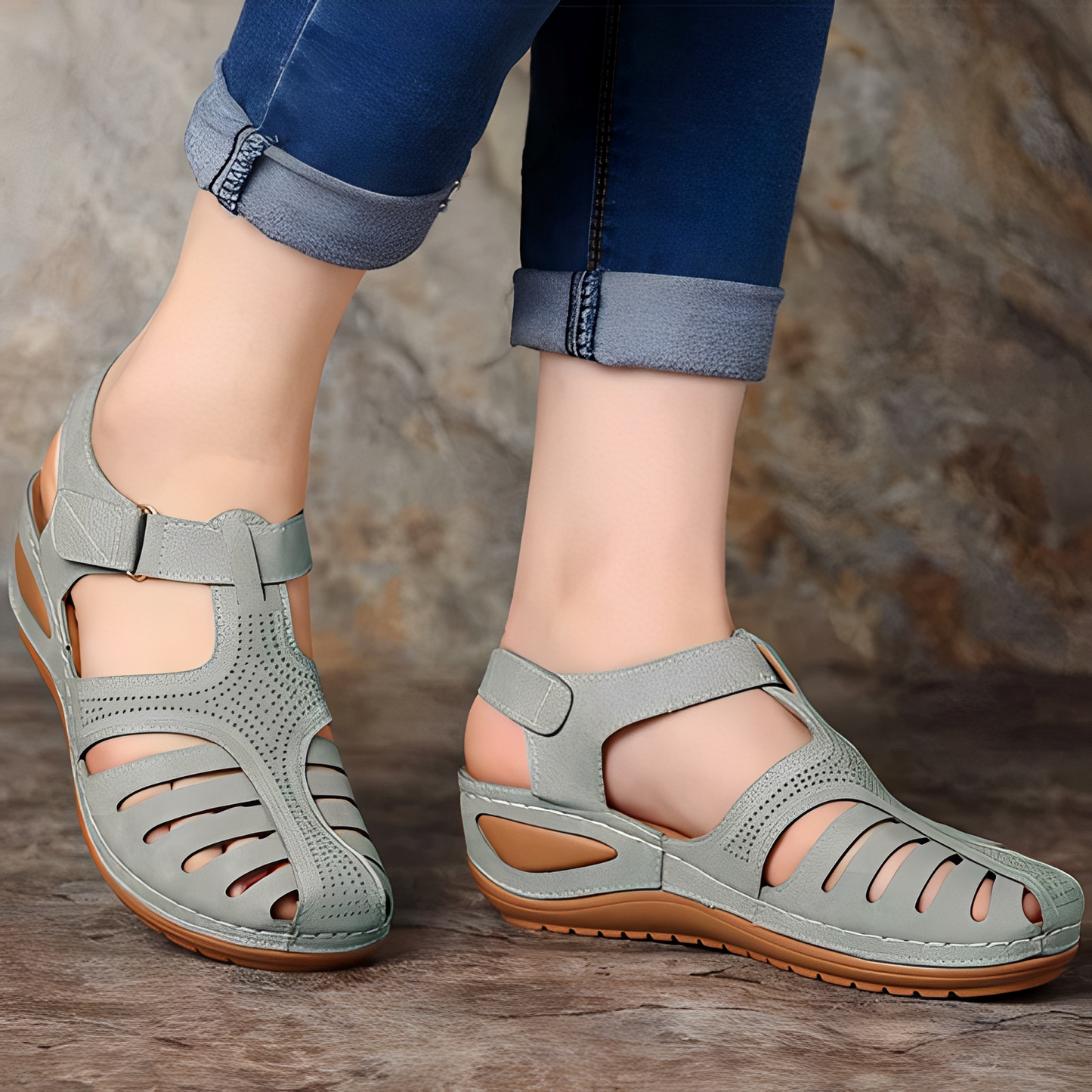 Damen Römische Komfortsandalen Sheena
