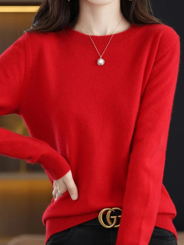 Damen Klassische Wollpullover