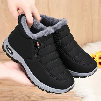 Damen Stiefeletten Warm Gefüttert Wasserabweisend Rutschfest