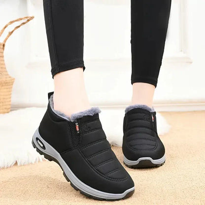 Damen Stiefeletten Warm Gefüttert Wasserabweisend Rutschfest