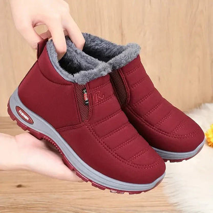 Damen Stiefeletten Warm Gefüttert Wasserabweisend Rutschfest