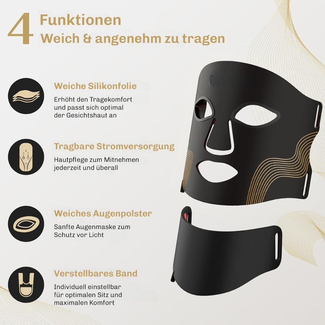 Rote LED Gesichtsmaske Hautlichttherapie