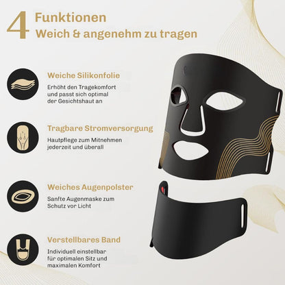 Rote LED Gesichtsmaske Hautlichttherapie