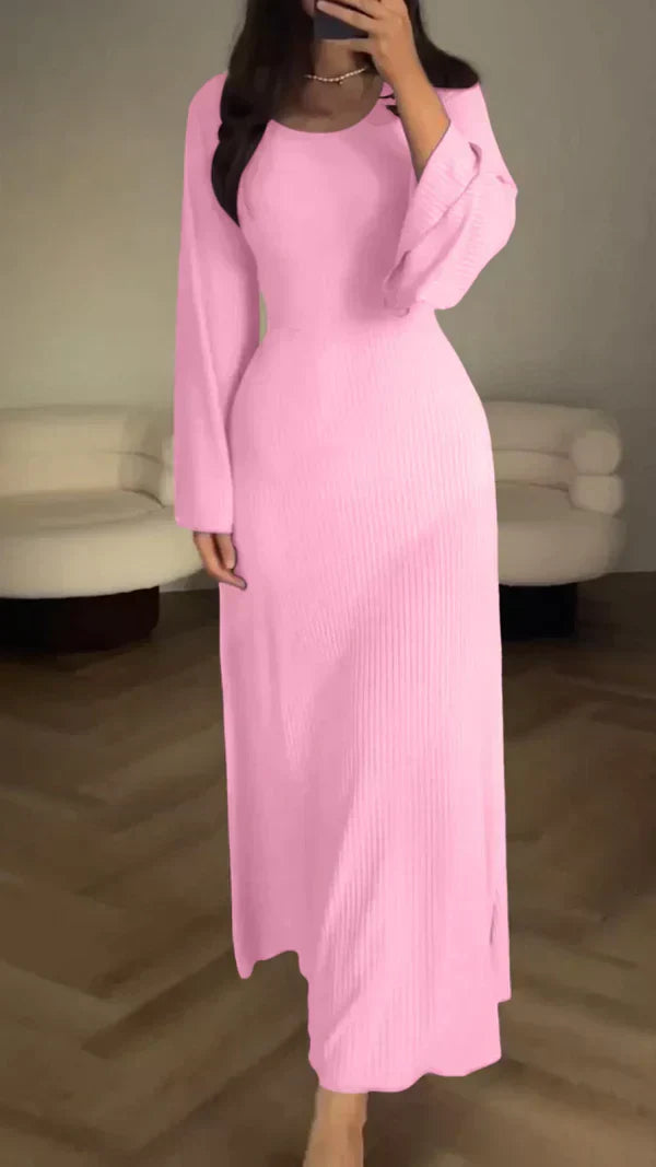 Elegantes Damen Halblanges Kleid