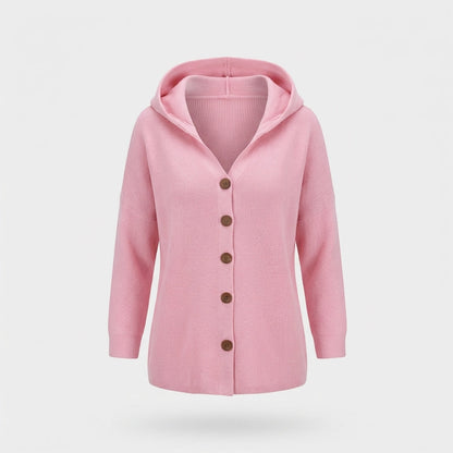 Damen Langarmjacke Kapuze Gemütlich - Norvielle