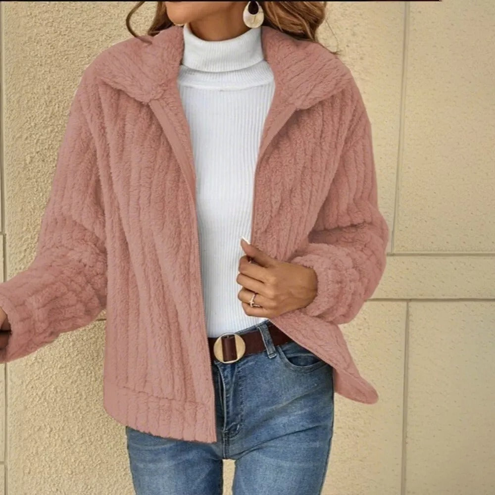 Damen Plüsch-Pullover Winterweich