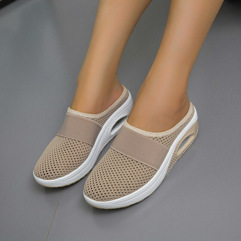 Norvielle Damen Plateau-Sneakers Rutschfest