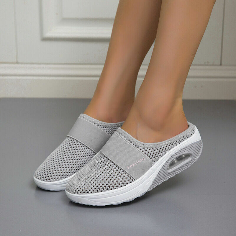 Norvielle Damen Plateau-Sneakers Rutschfest