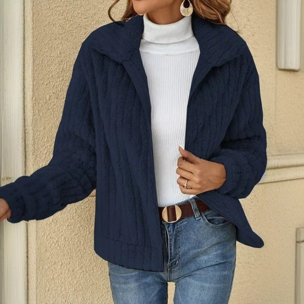 Damen Plüsch-Pullover Winterweich