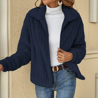 Damen Plüsch-Pullover Winterweich