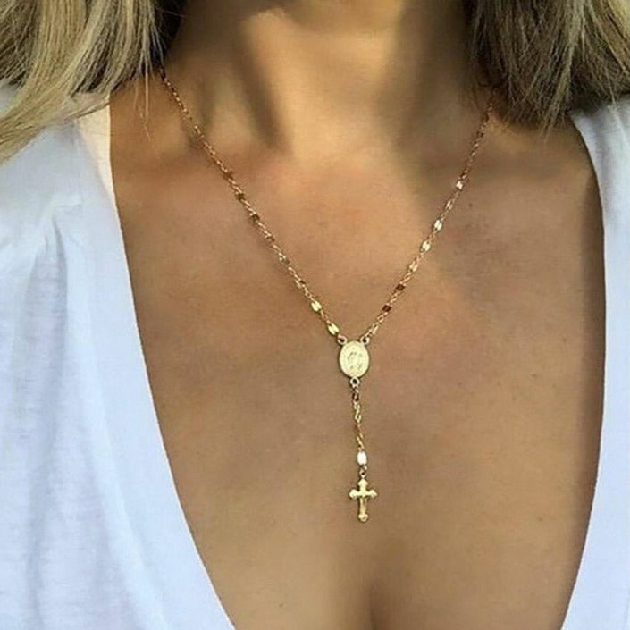 Elegante Damen Rosenkranz Kette - Norvielle