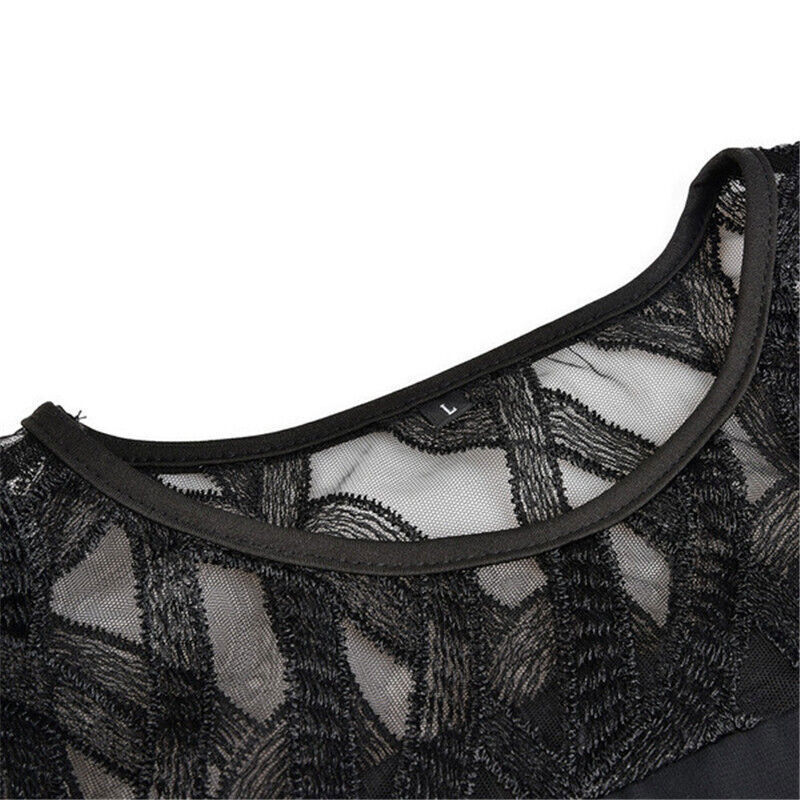Damenkleid Ausgeschnittene Ärmel Feminin Geschnitten