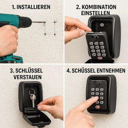 Schlüsselsafe Outdoor Metall Codierschloss