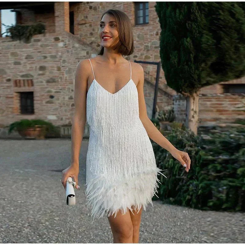 Damen Cocktailkleid Figurbetont Mini Pailletten