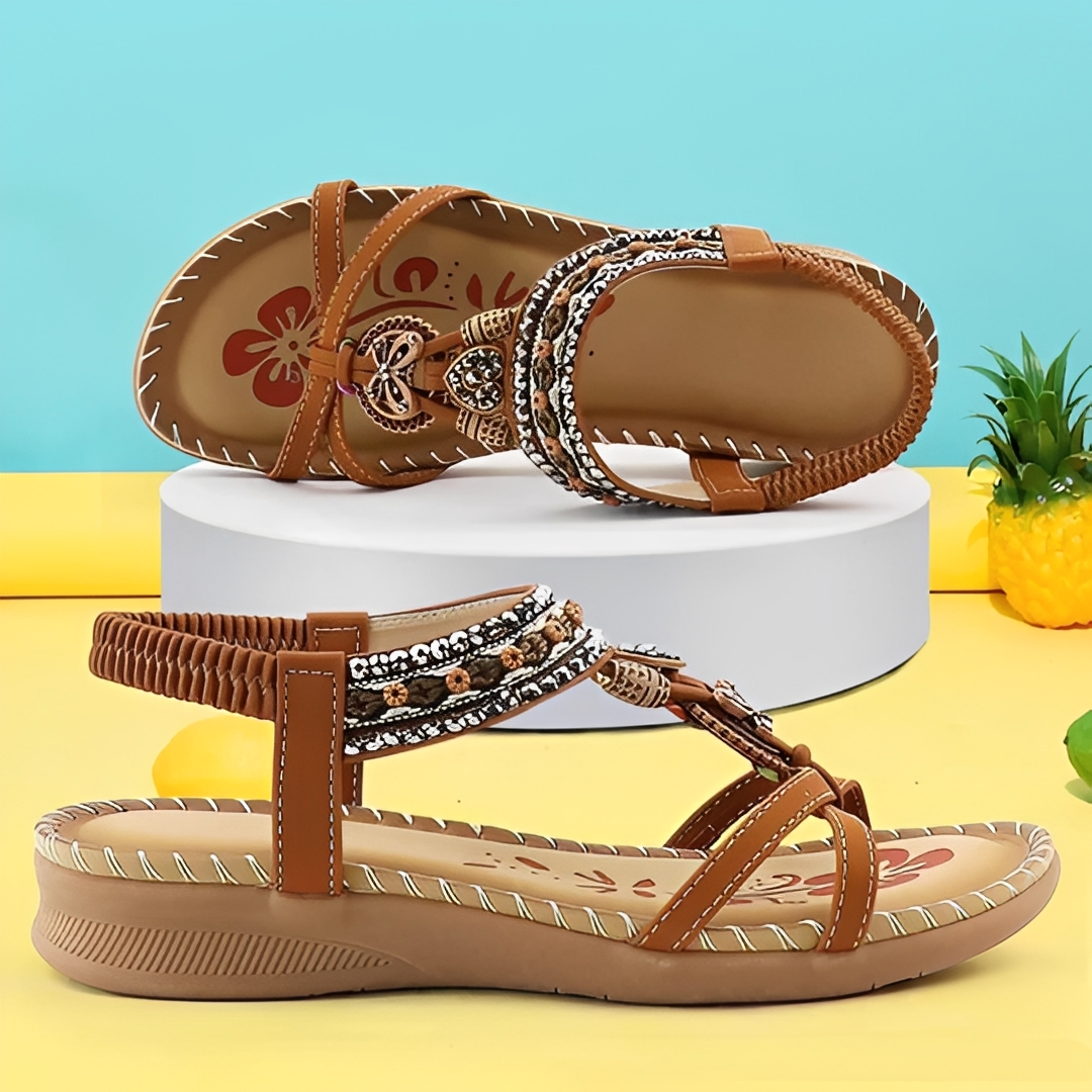 Damen Sandalen Sommer Trend Farbe Weiß - Norvielle