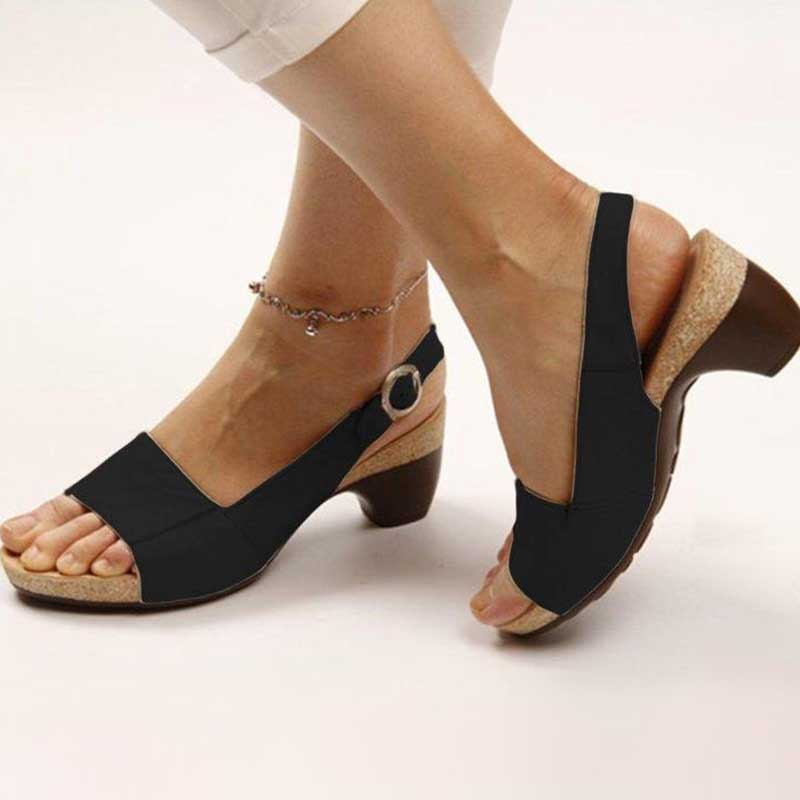 Damen Orthopädische Sandalen Absatz