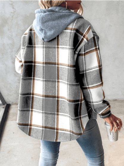 Norvielle Damen Kariertes Hemd
