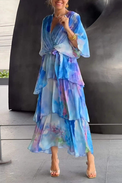 Sarina Damen Langkleid Vielfältige Farben