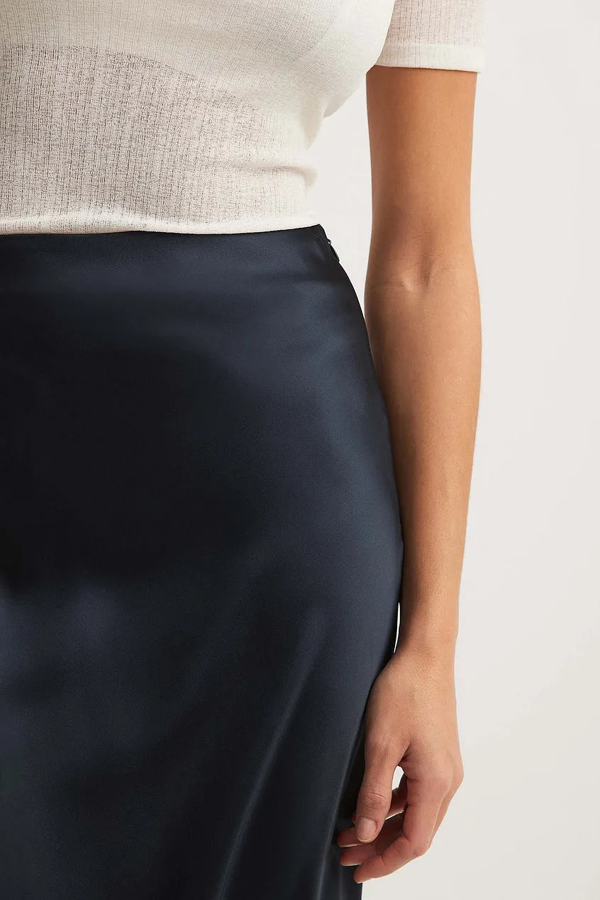 Damen A-Linie Rock Maxi-Länge