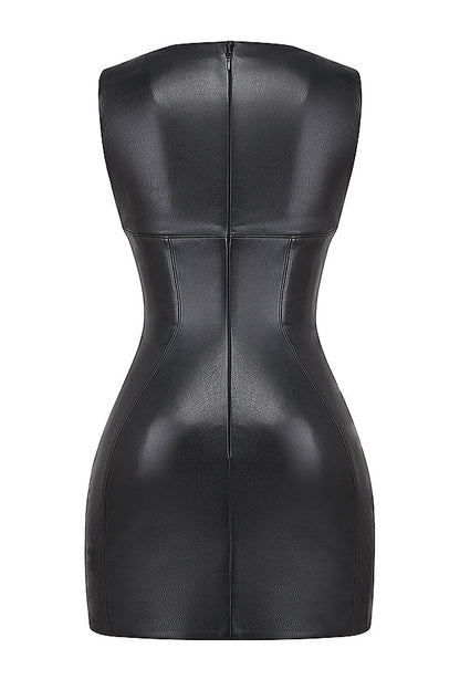 Damen Mini-Kleid Ärmellos