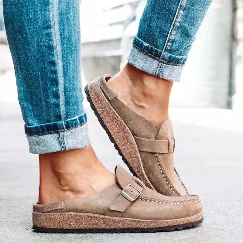Herren Orthopädische Mokassins Slip-on mit Schnalle