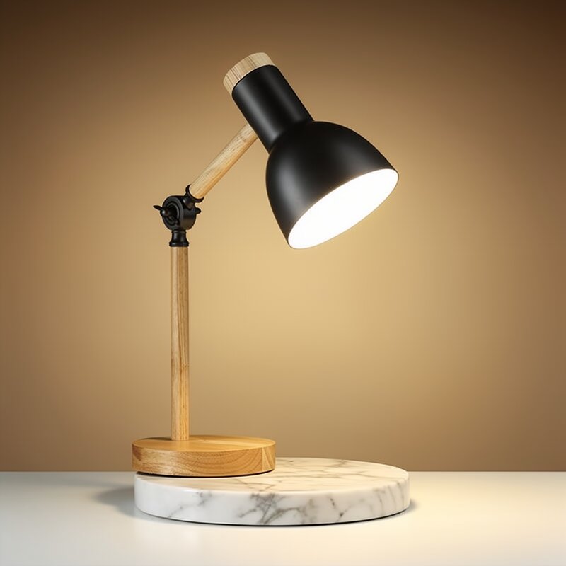 Holz Schreibtischlampe Tischlampe aus Holz