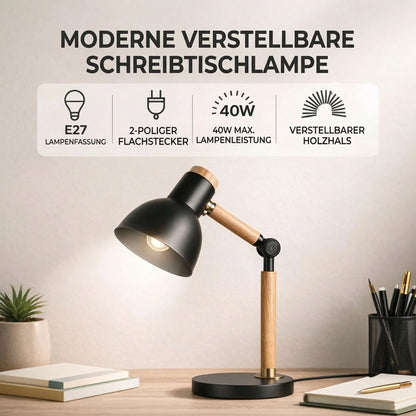 Holz Schreibtischlampe Tischlampe aus Holz