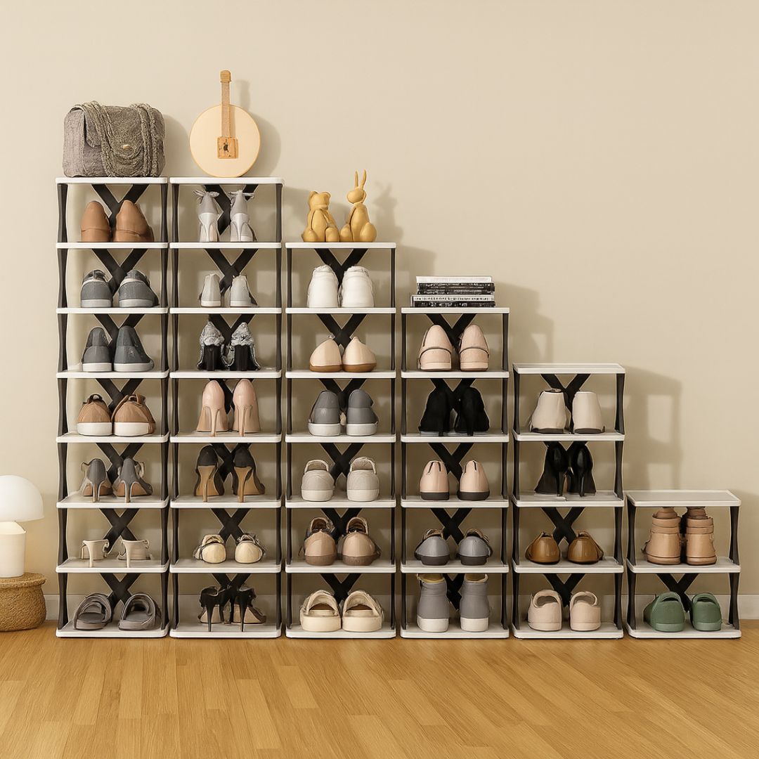 Schuhregal Hoch Schmal Metall Platzsparend