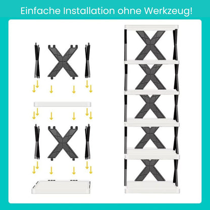 Schuhregal Hoch Schmal Metall Platzsparend
