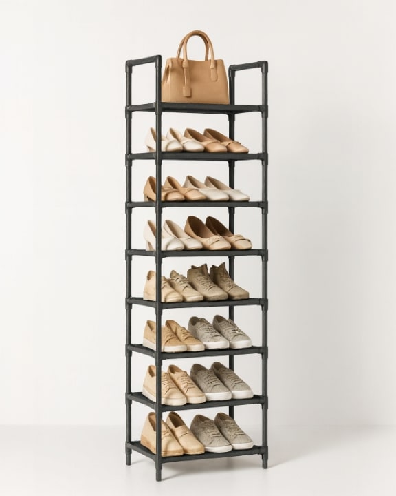 Metall Schuhschrank Stahl Slim Line
