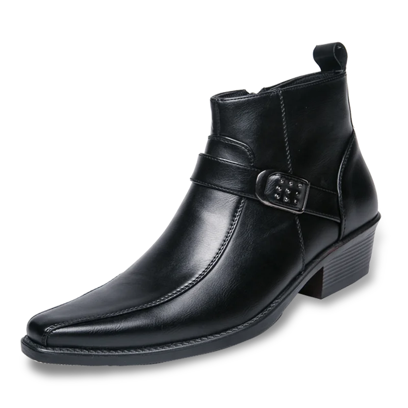 Herren Chelsea-Stiefel Schnallendesign