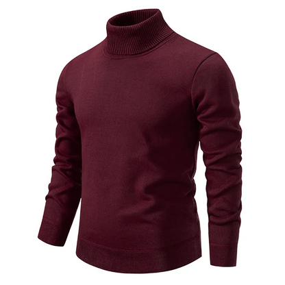 Herren Rollkragenpullover Baumwolle Bequem