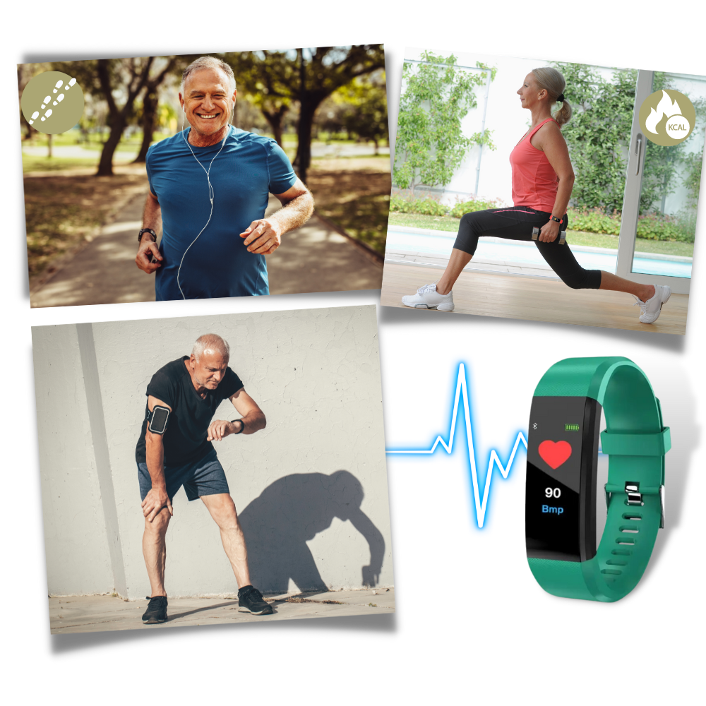 Senioren Smartwatch Herzfrequenz Blutdruck Überwachung