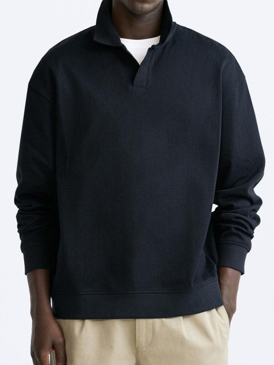 Beige Pullover Damen Polokragen Lässig Eleganz