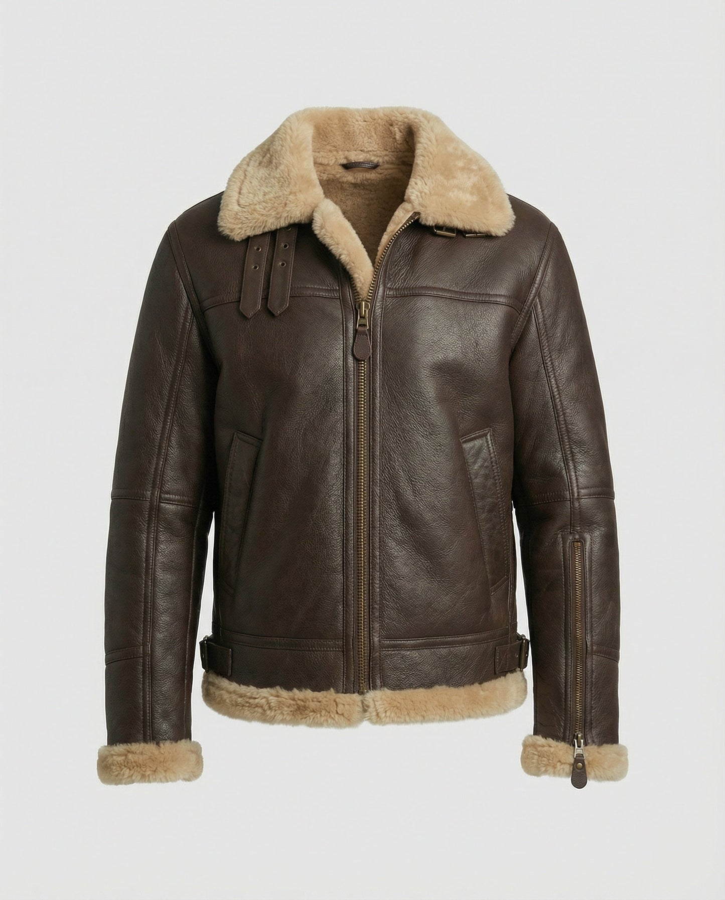 Lammfell Pilotenjacke