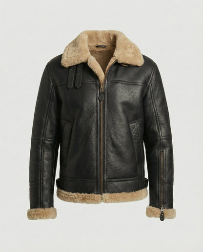 Lammfell Pilotenjacke