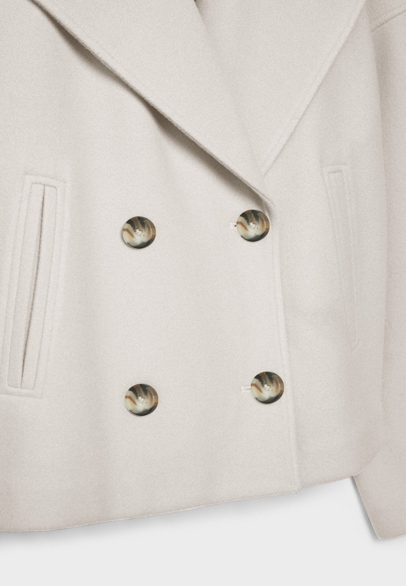 Damen Kurzjacke Elegantes Doppelknopf-Modell