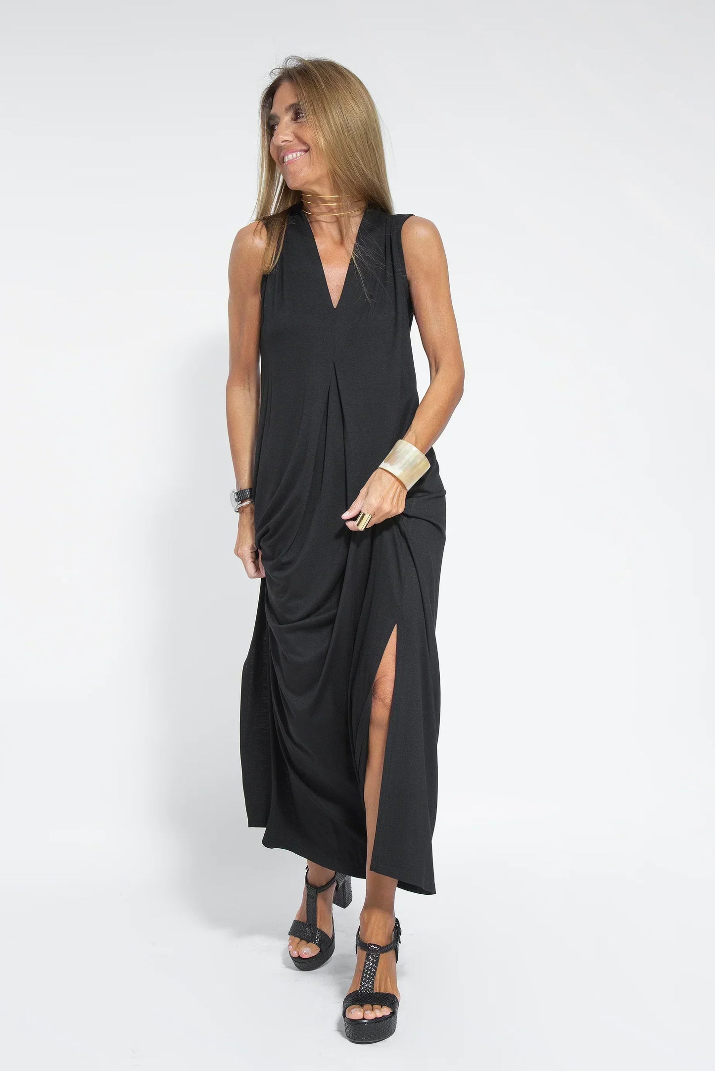 Norvielle Damen Schlankmachendes Kleid